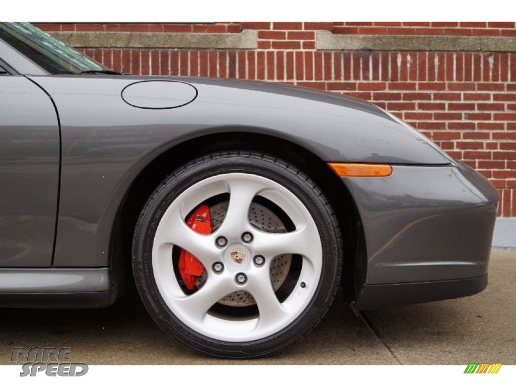 2004 911 Carrera 4S Cabriolet - Slate Grey Metallic / Black photo #30