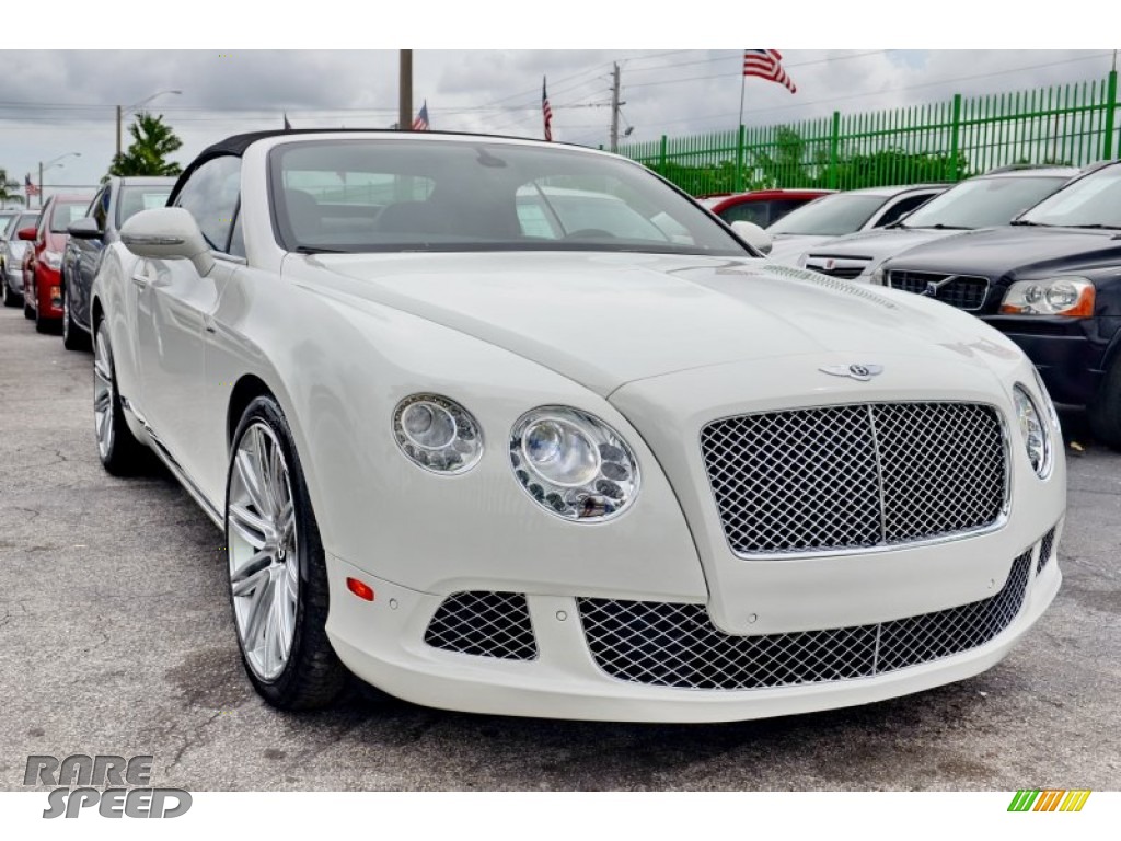 2014 Continental GTC Speed - Arctica White / Red photo #5