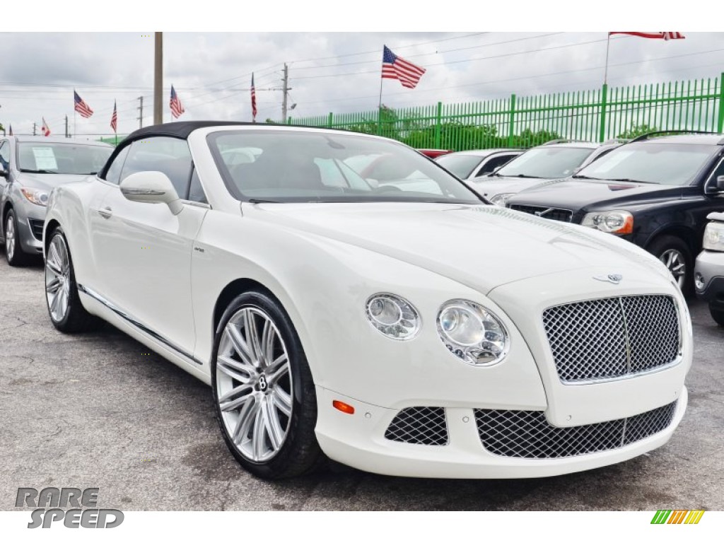 2014 Continental GTC Speed - Arctica White / Red photo #6