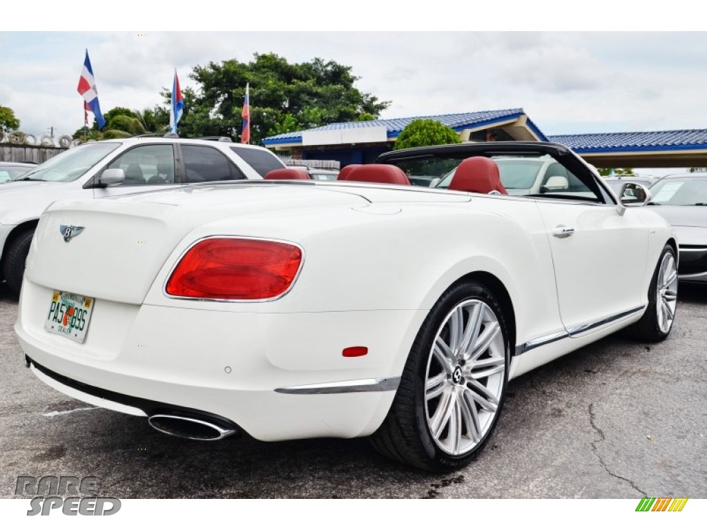 2014 Continental GTC Speed - Arctica White / Red photo #67