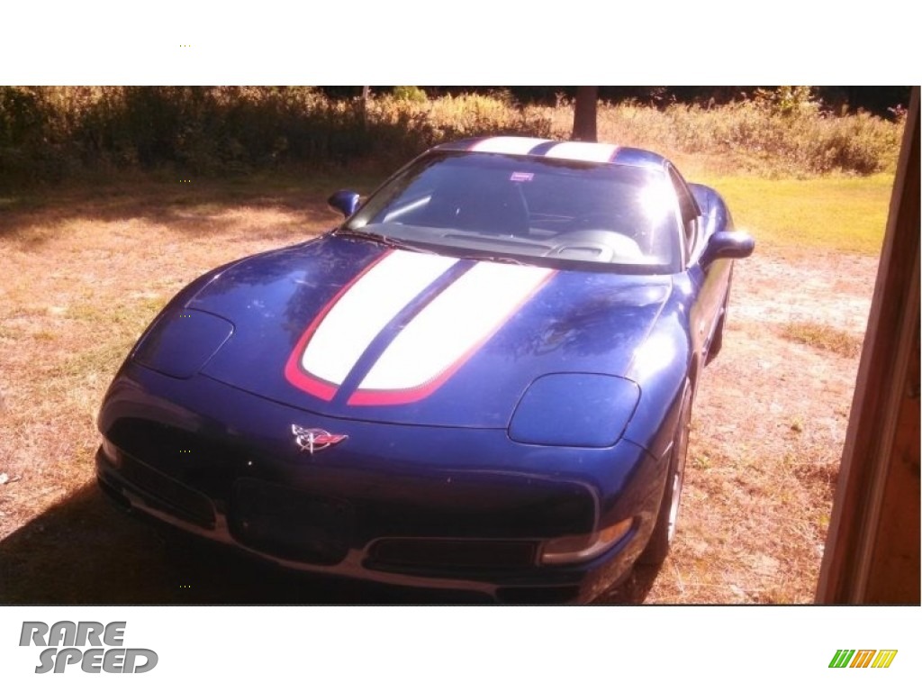 2004 Corvette Z06 - LeMans Blue Metallic / Black photo #1