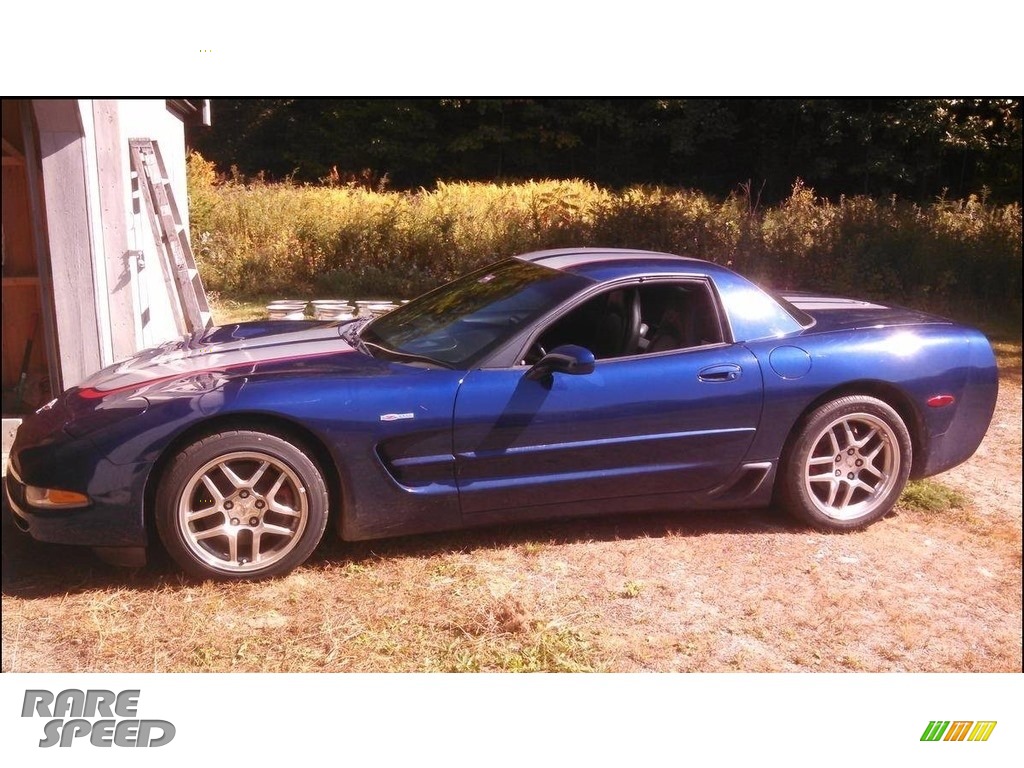 2004 Corvette Z06 - LeMans Blue Metallic / Black photo #2