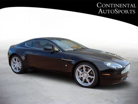 Black 2007 Aston Martin V8 Vantage Coupe