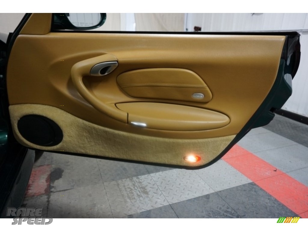 2001 911 Carrera Cabriolet - Rain Forest Green Metallic / Savanna Beige photo #15