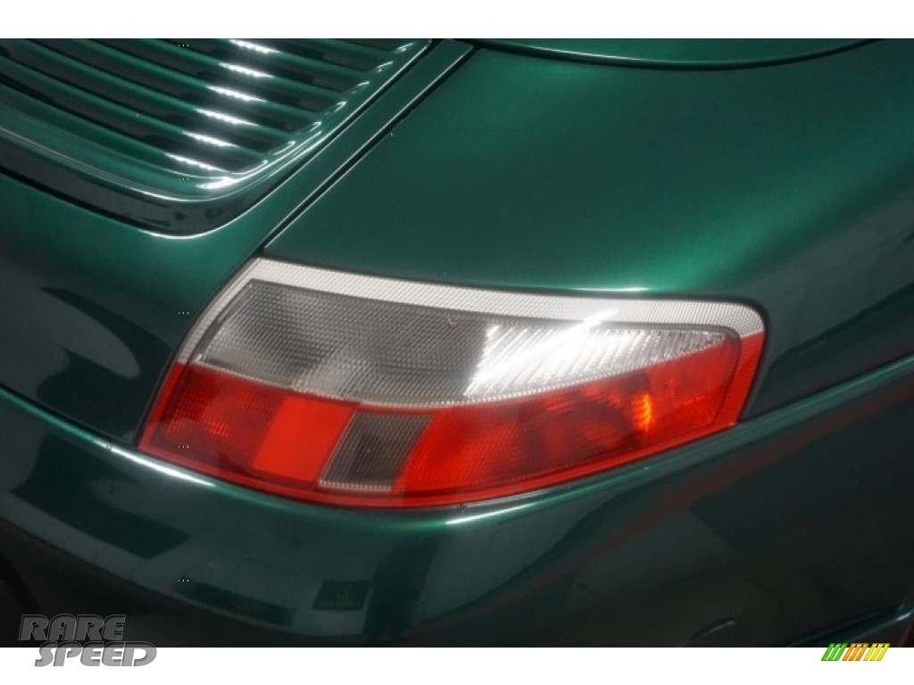 2001 911 Carrera Cabriolet - Rain Forest Green Metallic / Savanna Beige photo #63