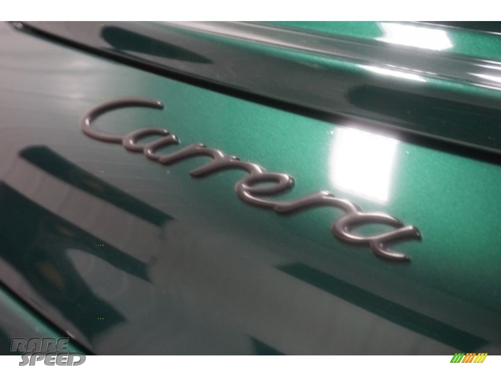 2001 911 Carrera Cabriolet - Rain Forest Green Metallic / Savanna Beige photo #86