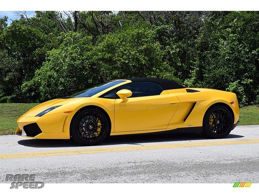 2013 Gallardo LP 550-2 Spyder - Giallo Midas Pearl Effect / Nero Perseus photo #1