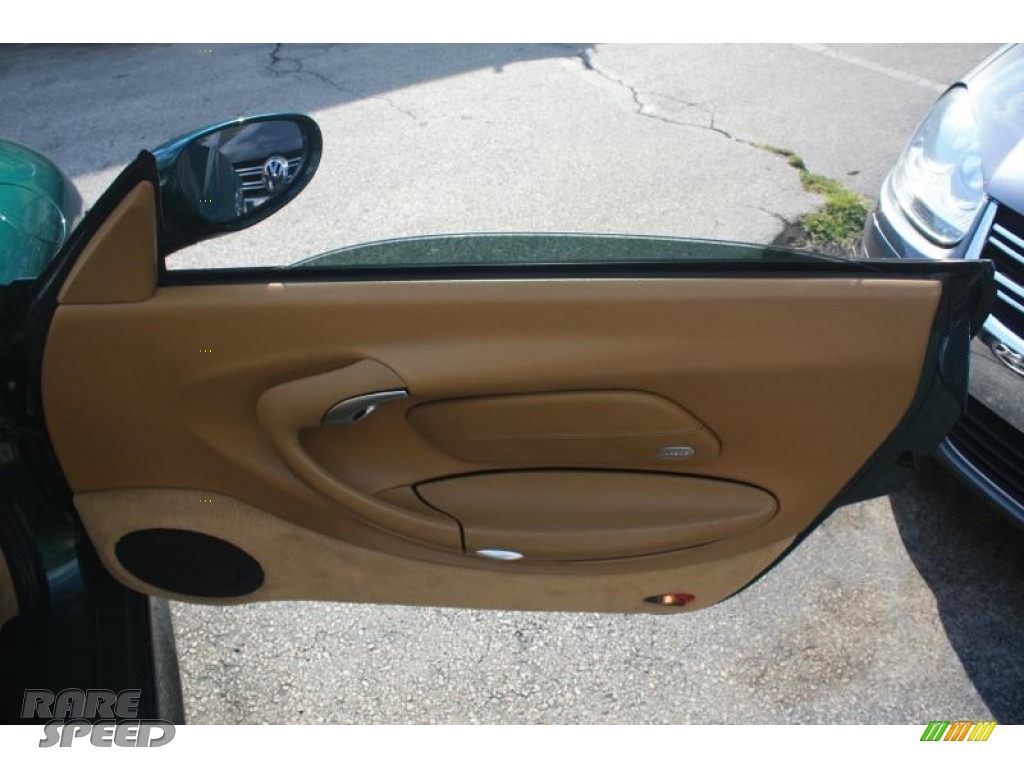 2001 911 Carrera Cabriolet - Rain Forest Green Metallic / Savanna Beige photo #34
