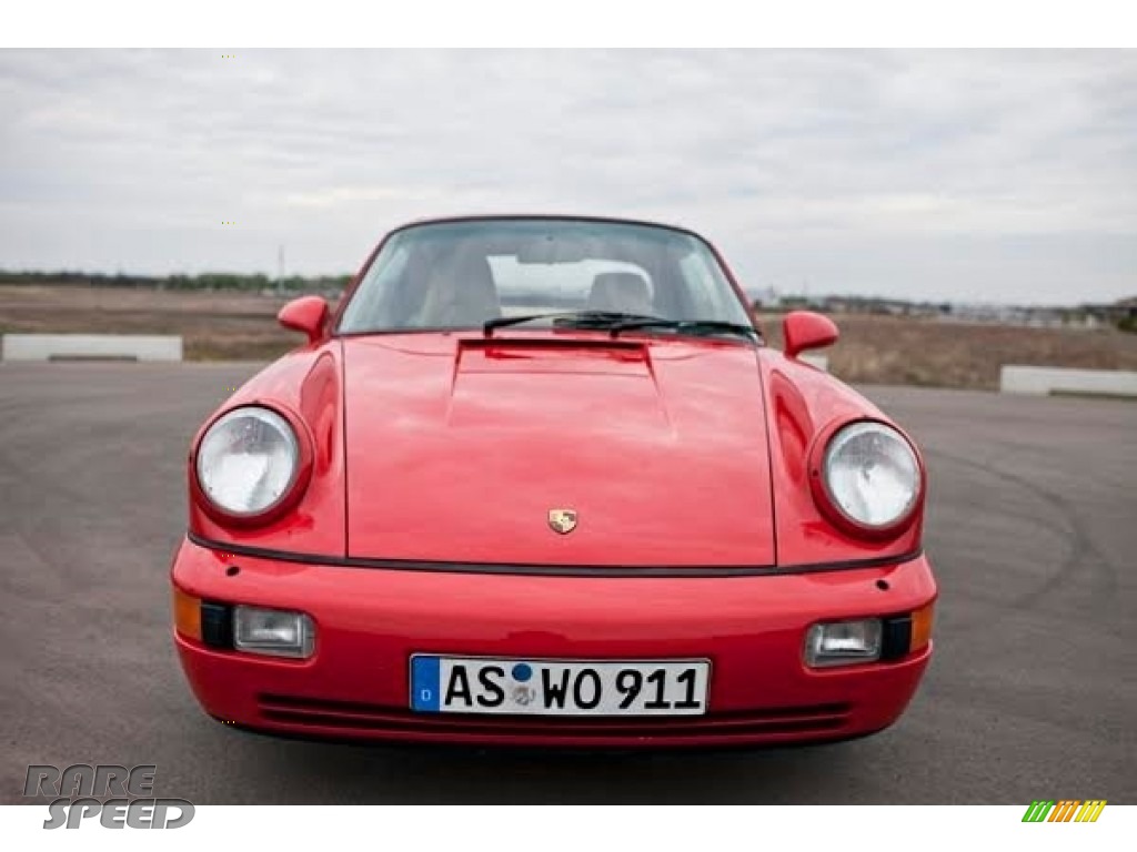 1990 911 Carrera 2 Cabriolet - Guards Red / Beige photo #8