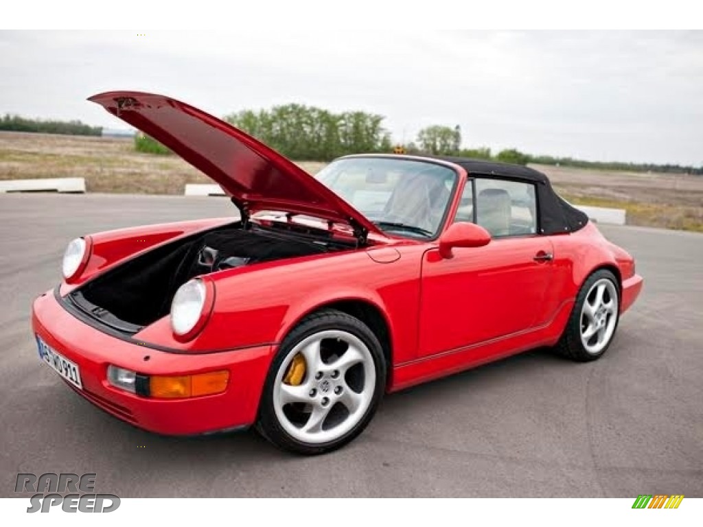 1990 911 Carrera 2 Cabriolet - Guards Red / Beige photo #13