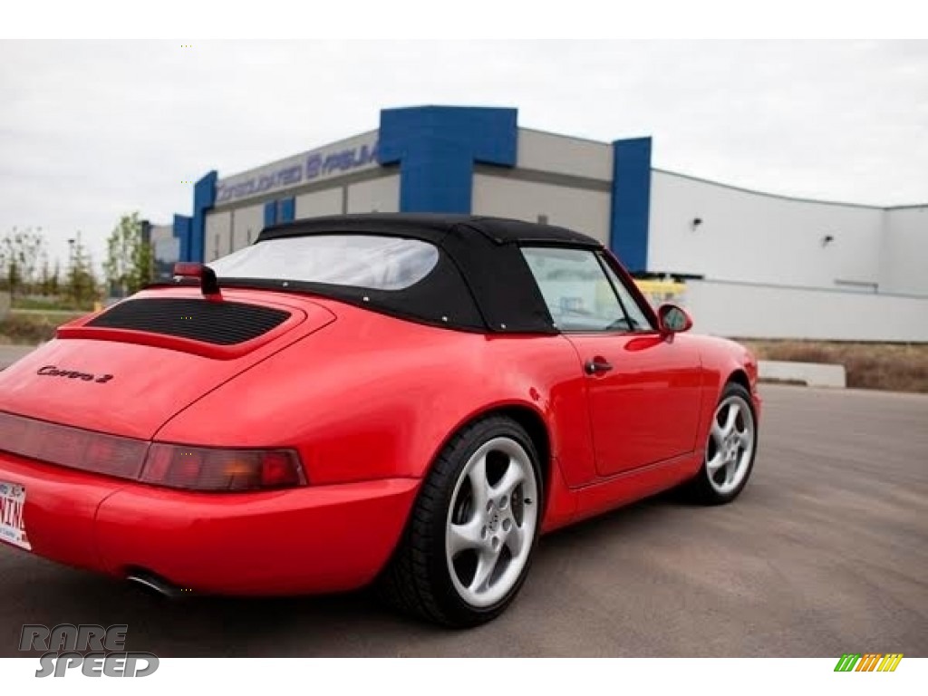 1990 911 Carrera 2 Cabriolet - Guards Red / Beige photo #17