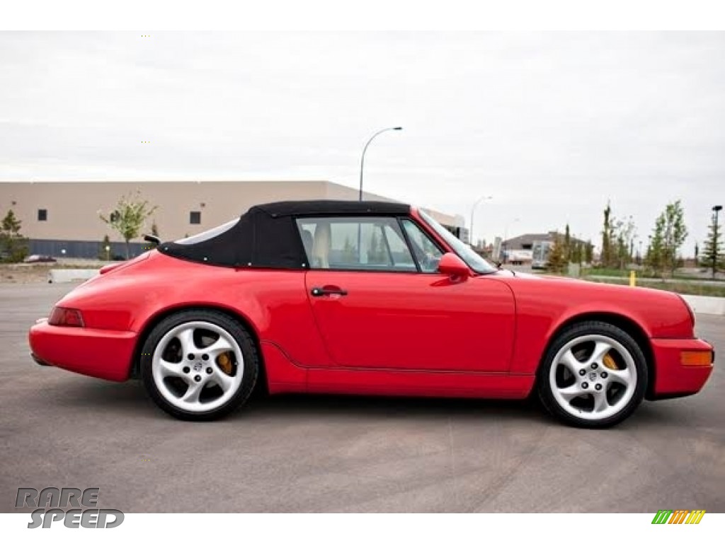 1990 911 Carrera 2 Cabriolet - Guards Red / Beige photo #18