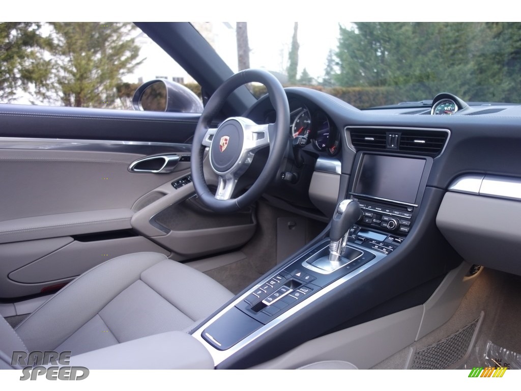 2015 911 Turbo Cabriolet - Agate Grey Metallic / Black/Platinum Grey photo #14