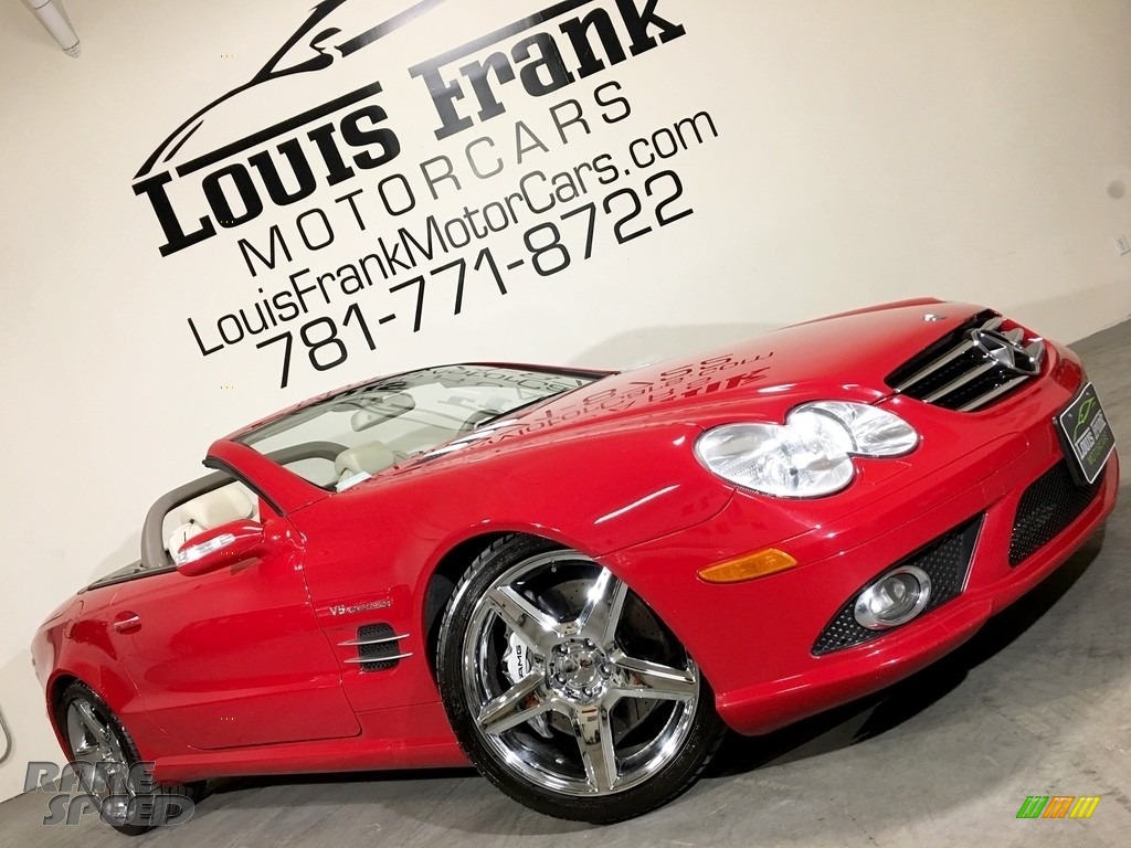 2007 SL 55 AMG Roadster - Mars Red / Stone photo #4