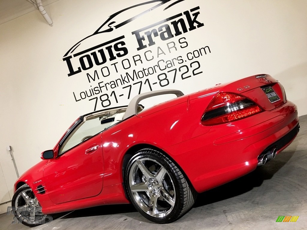 2007 SL 55 AMG Roadster - Mars Red / Stone photo #5