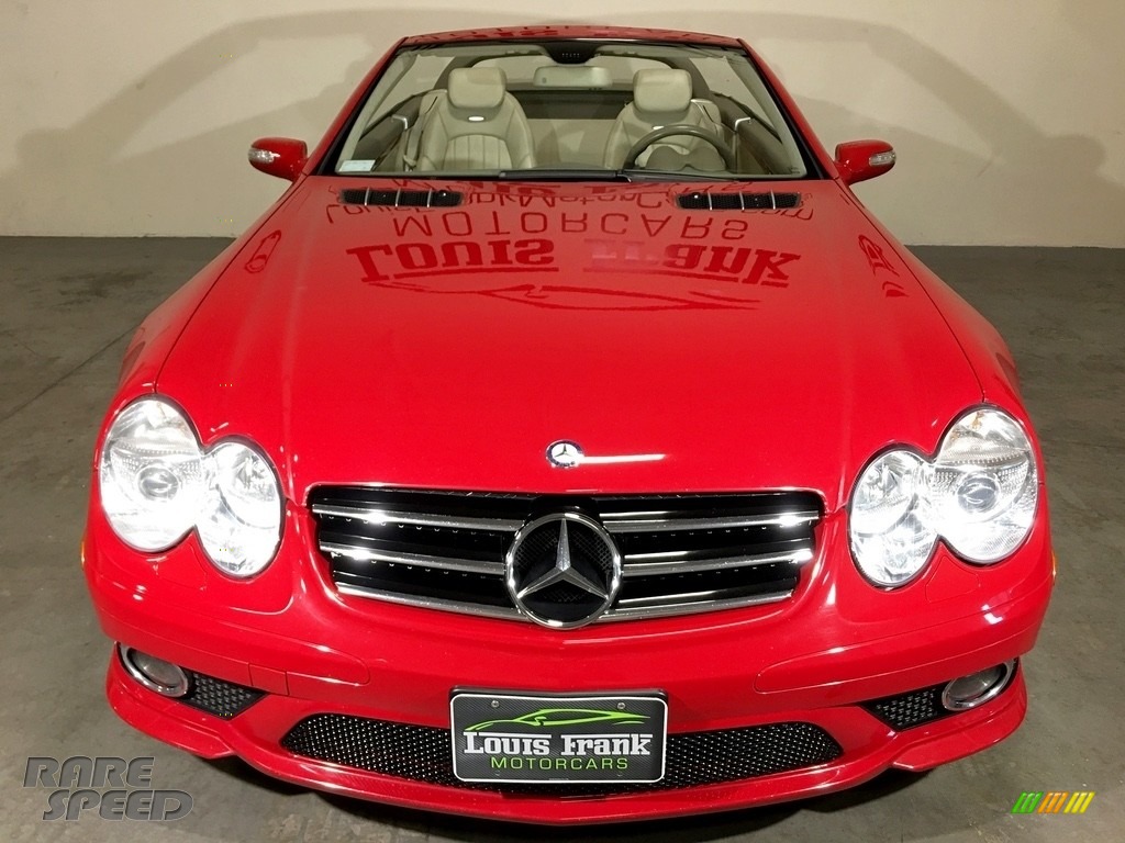 2007 SL 55 AMG Roadster - Mars Red / Stone photo #7