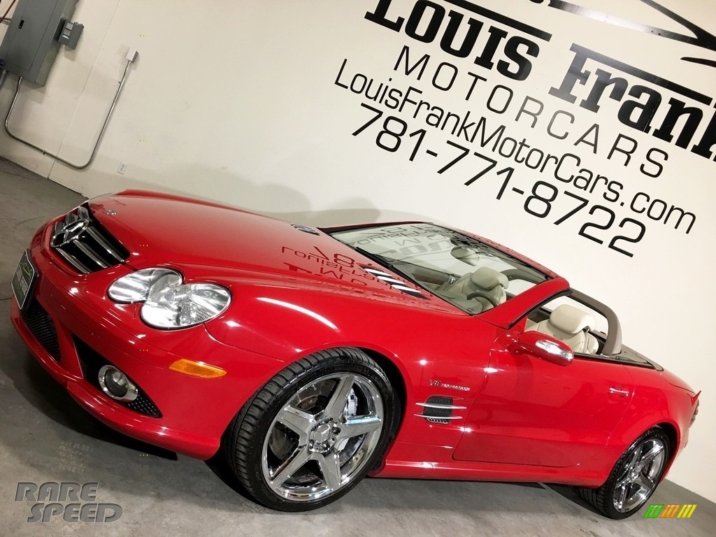 2007 SL 55 AMG Roadster - Mars Red / Stone photo #16