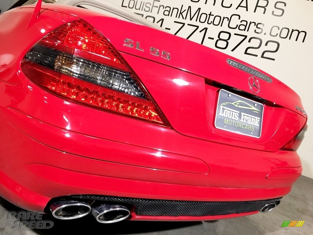2007 SL 55 AMG Roadster - Mars Red / Stone photo #29