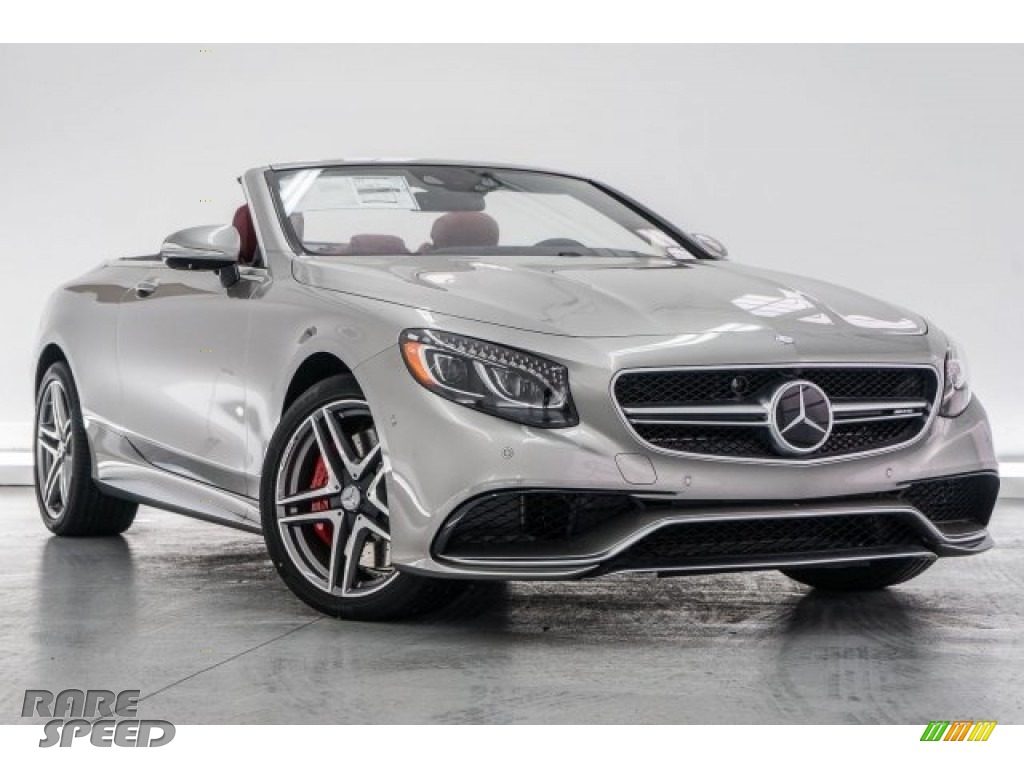 2017 S 63 AMG 4Matic Cabriolet - AMG Alubeam Silver / designo Bengal Red/Black photo #12