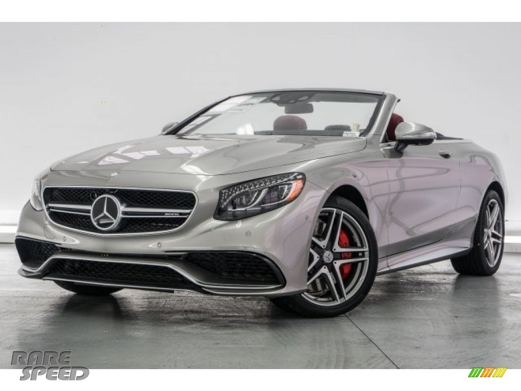 2017 S 63 AMG 4Matic Cabriolet - AMG Alubeam Silver / designo Bengal Red/Black photo #15