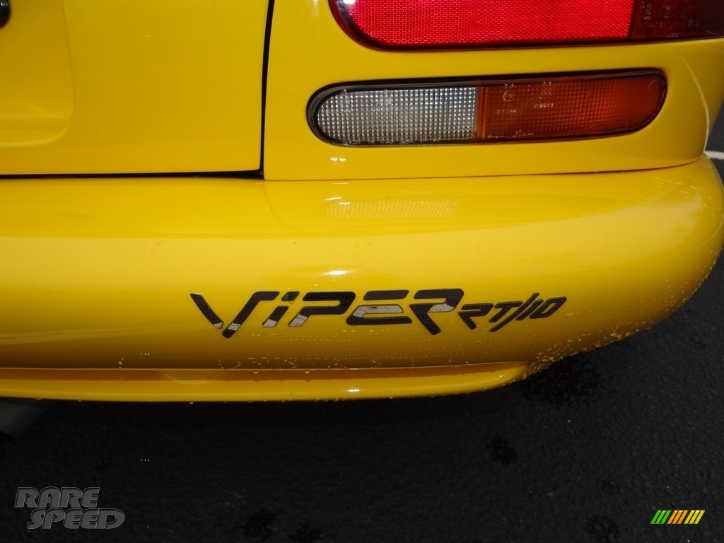 2001 Viper RT-10 - Viper Race Yellow / Black photo #16