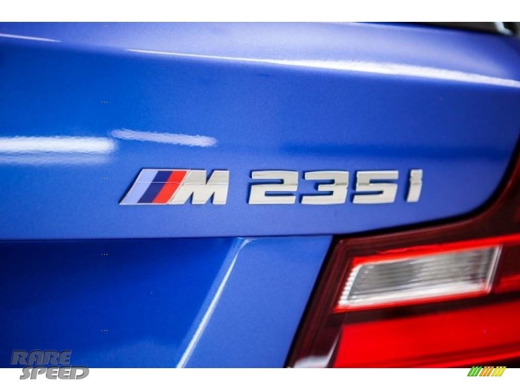 2014 M235i Coupe - Estoril Blue Metallic / Coral Red/Black photo #7