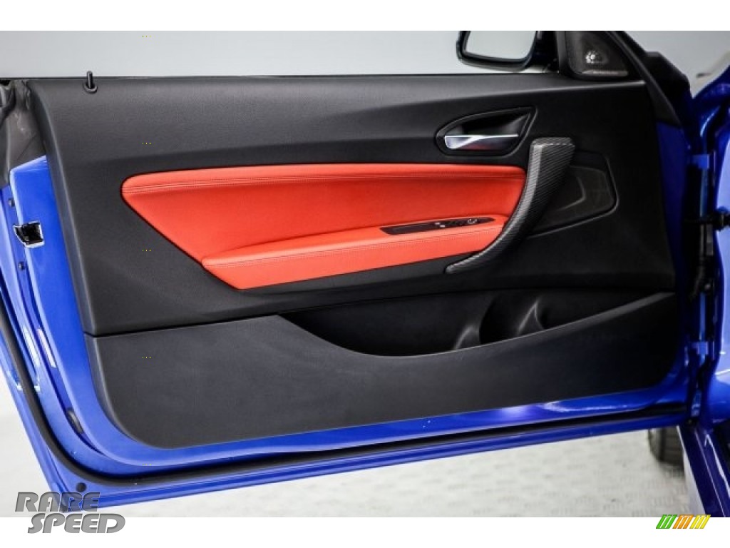 2014 M235i Coupe - Estoril Blue Metallic / Coral Red/Black photo #23