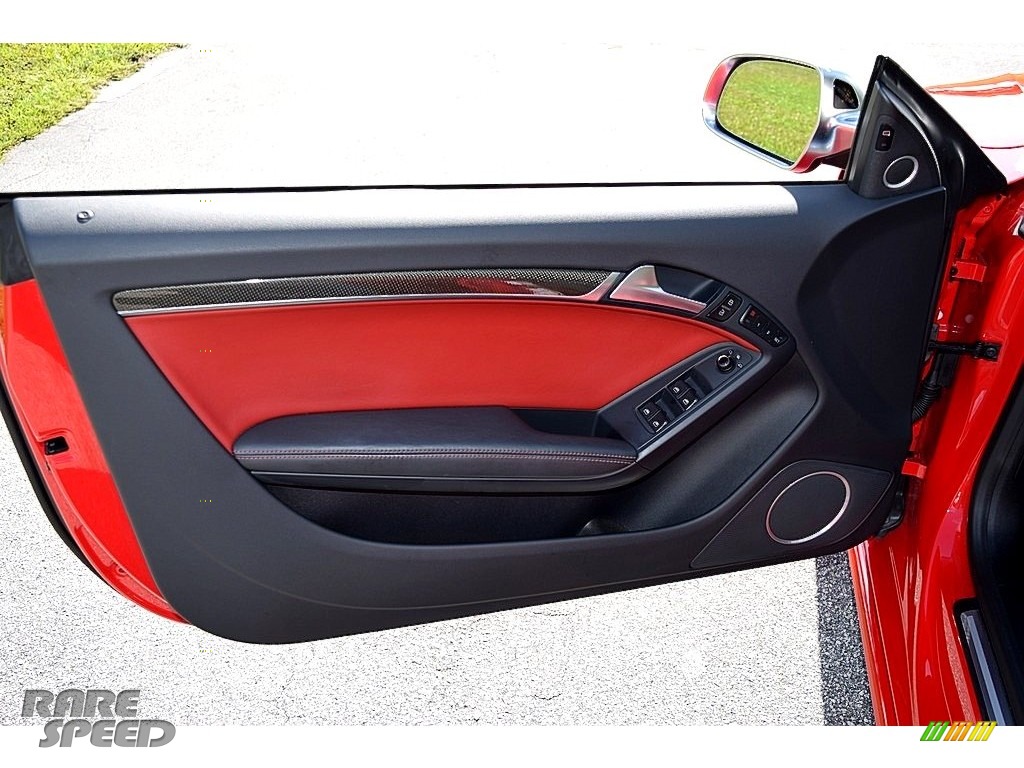 2012 S5 3.0 TFSI quattro Cabriolet - Brilliant Black / Black/Magma Red photo #36
