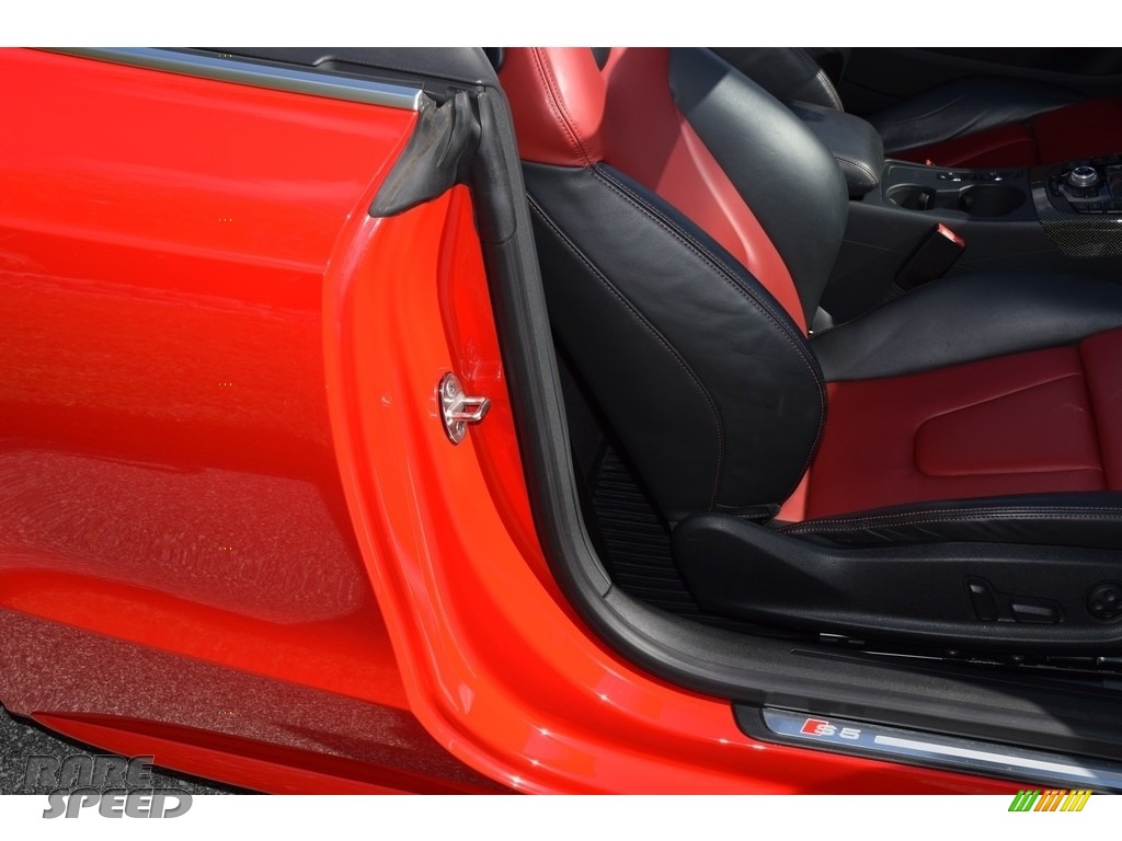 2012 S5 3.0 TFSI quattro Cabriolet - Brilliant Black / Black/Magma Red photo #61