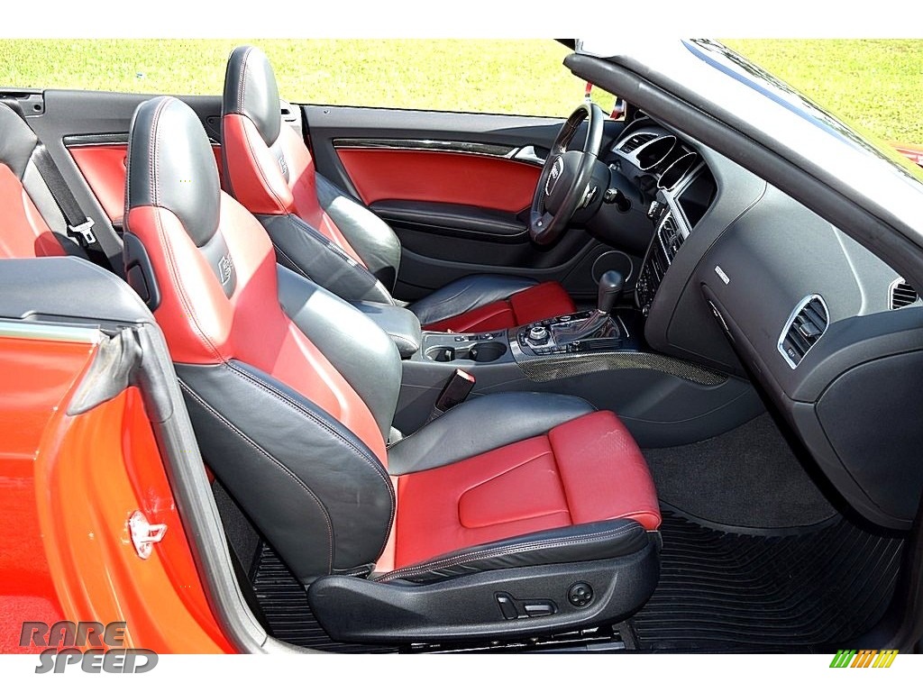 2012 S5 3.0 TFSI quattro Cabriolet - Brilliant Black / Black/Magma Red photo #62