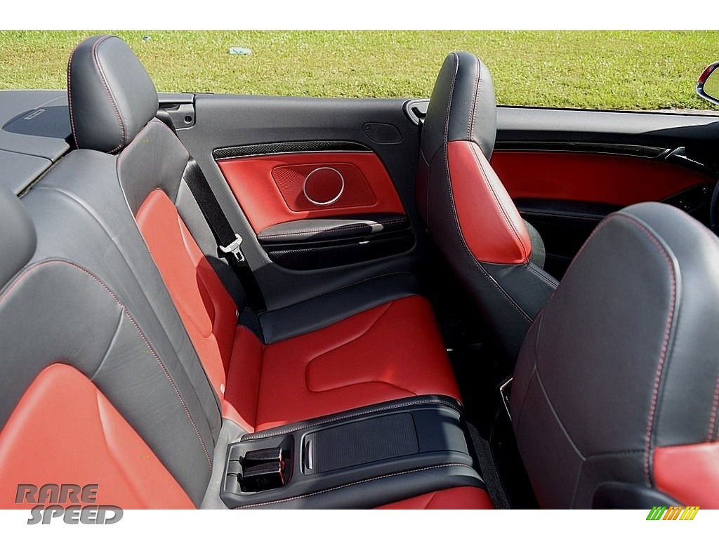 2012 S5 3.0 TFSI quattro Cabriolet - Brilliant Black / Black/Magma Red photo #64
