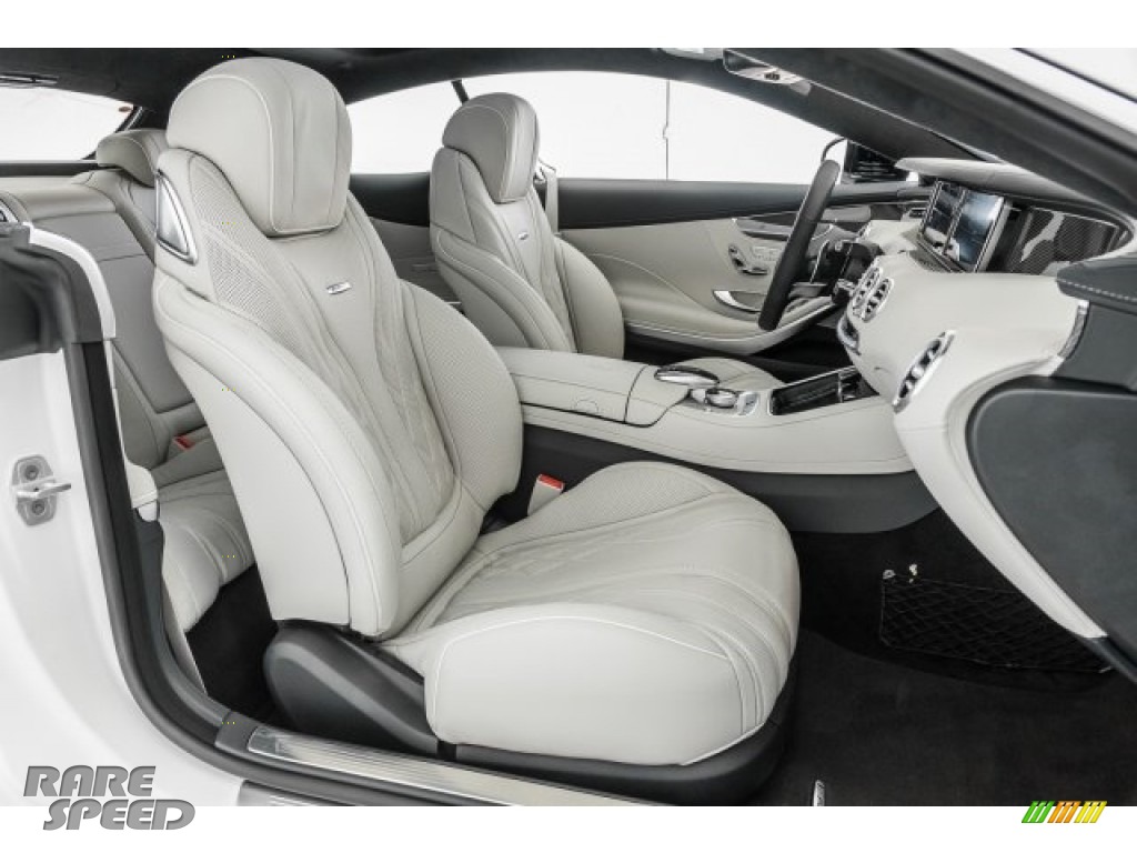 2017 S 63 AMG 4Matic Coupe - designo Cashmere White (Matte) / designo Crystal Grey/Black photo #6