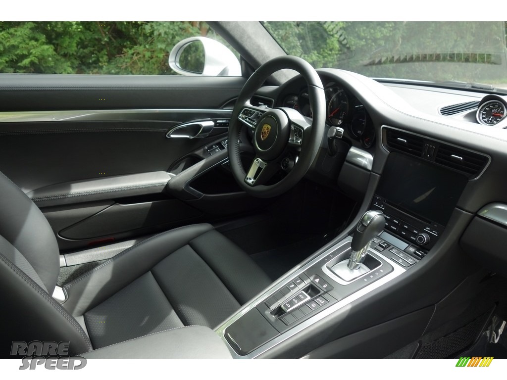 2017 911 Turbo Coupe - GT Silver Metallic / Black photo #15
