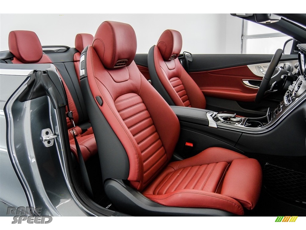2018 C 43 AMG 4Matic Cabriolet - Selenite Grey Metallic / Cranberry Red/Black photo #2