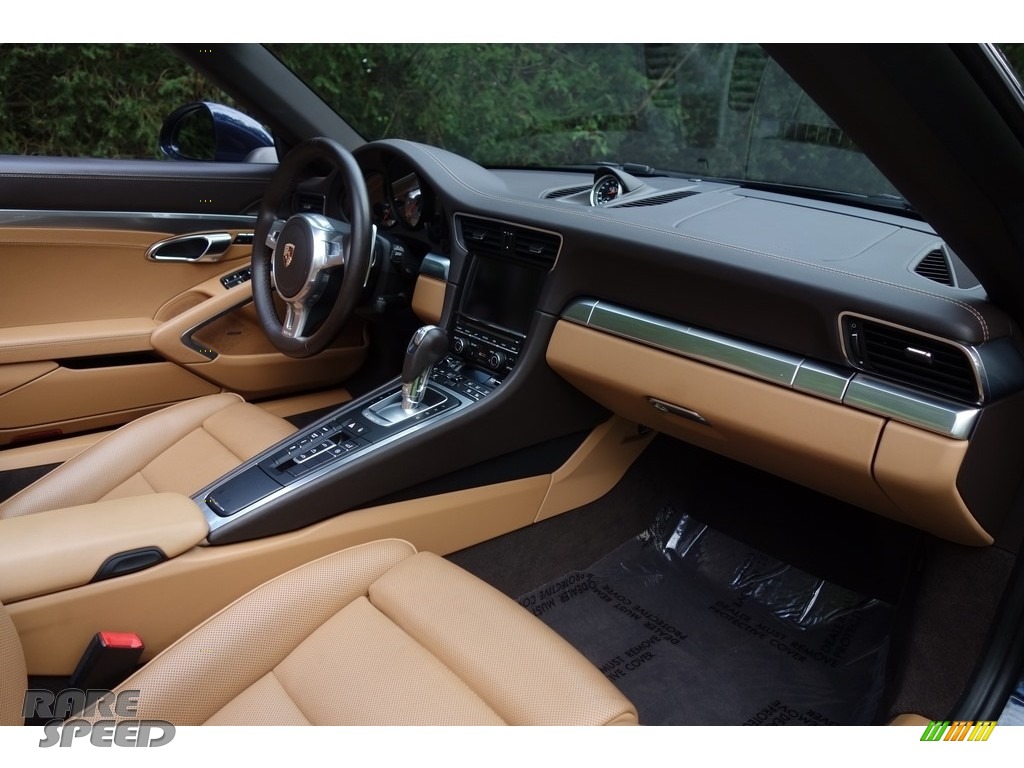 2015 911 Carrera 4S Cabriolet - Dark Blue Metallic / Espresso/Cognac Natural Leather photo #15