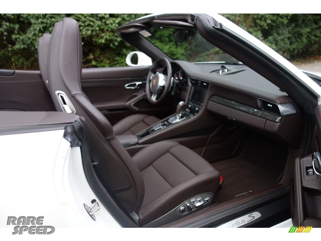 2014 911 Turbo S Cabriolet - White / Espresso Natural Leather photo #13