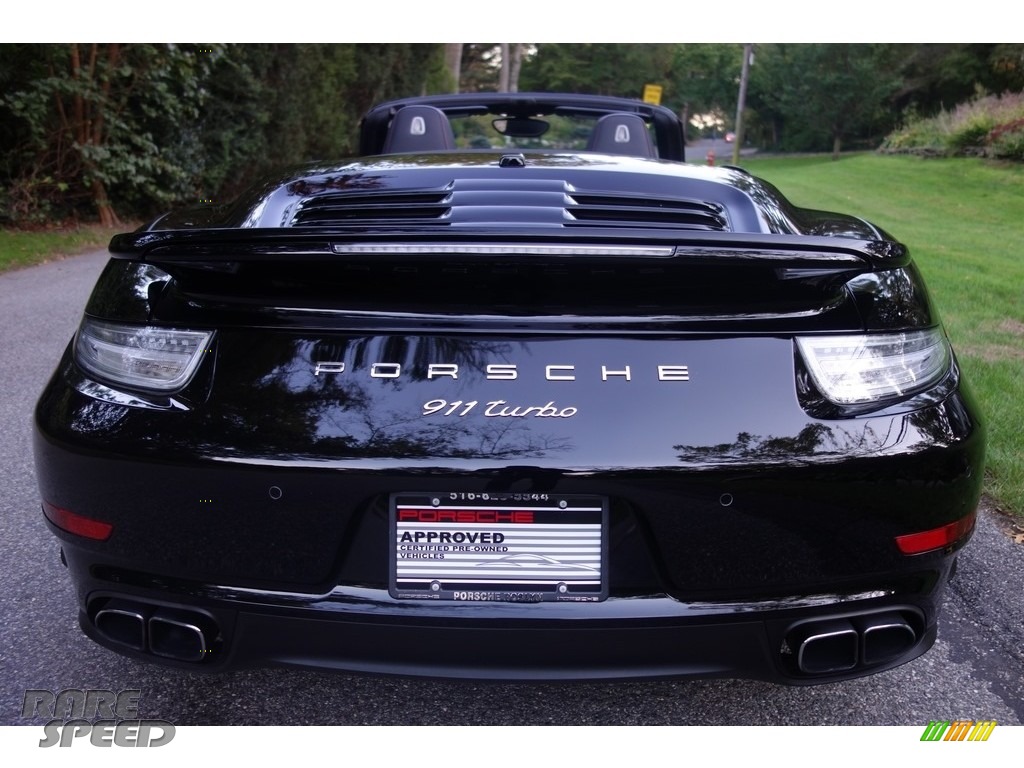 2015 911 Turbo Cabriolet - Black / Black photo #5