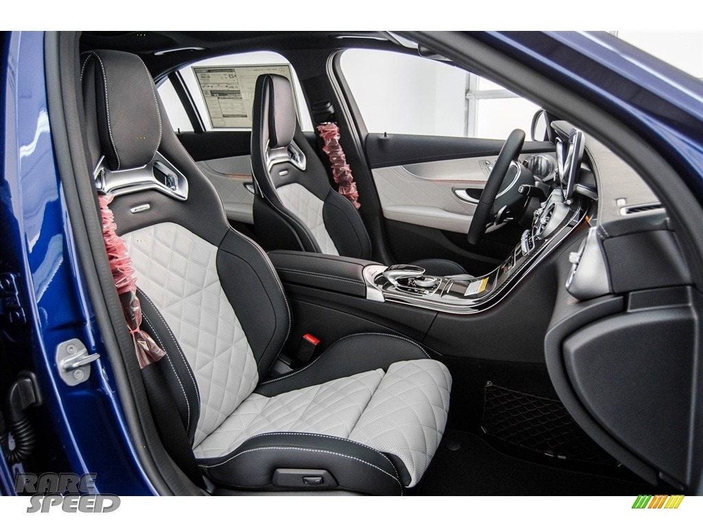2018 C 43 AMG 4Matic Sedan - Brilliant Blue Metallic / Platinum White Pearl/Black photo #2