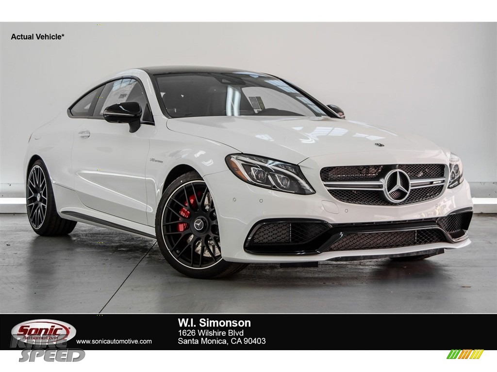 Polar White / Red Pepper/Black Mercedes-Benz C 63 S AMG Coupe