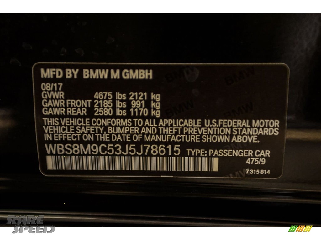 2018 M3 Sedan - Black Sapphire Metallic / Black photo #12