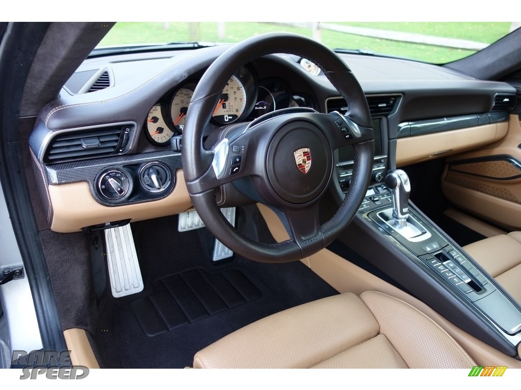 2015 911 Turbo S Coupe - GT Silver Metallic / Espresso/Cognac Natural Leather photo #18