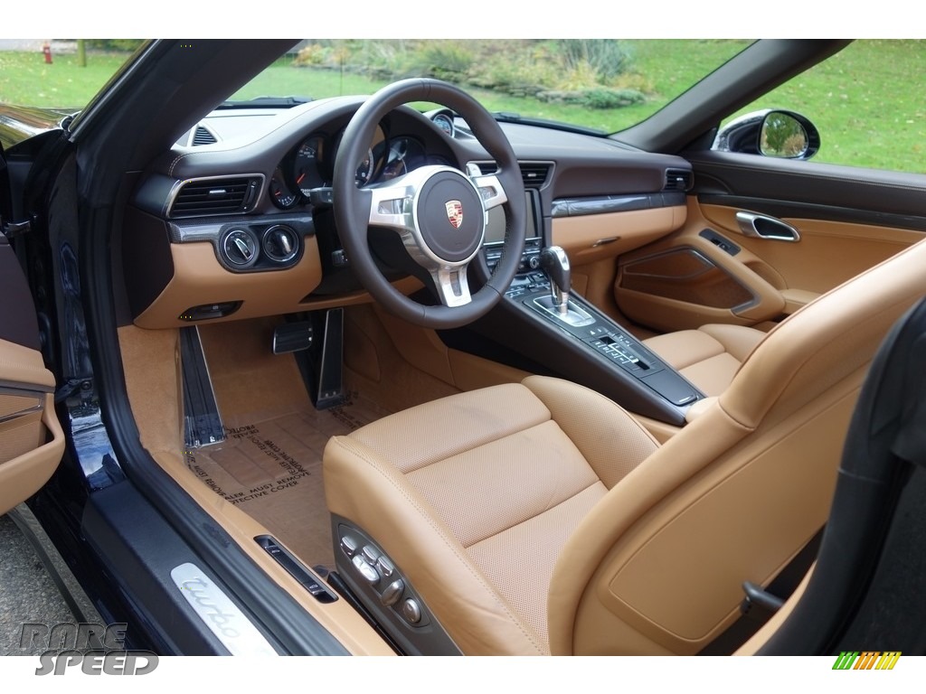 2015 911 Turbo S Cabriolet - Basalt Black Metallic / Espresso/Cognac Natural Leather photo #10