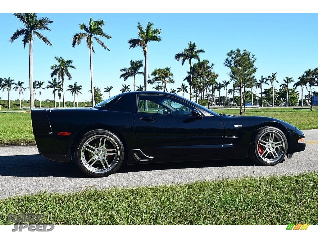 2002 Corvette Z06 - Black / Black photo #4