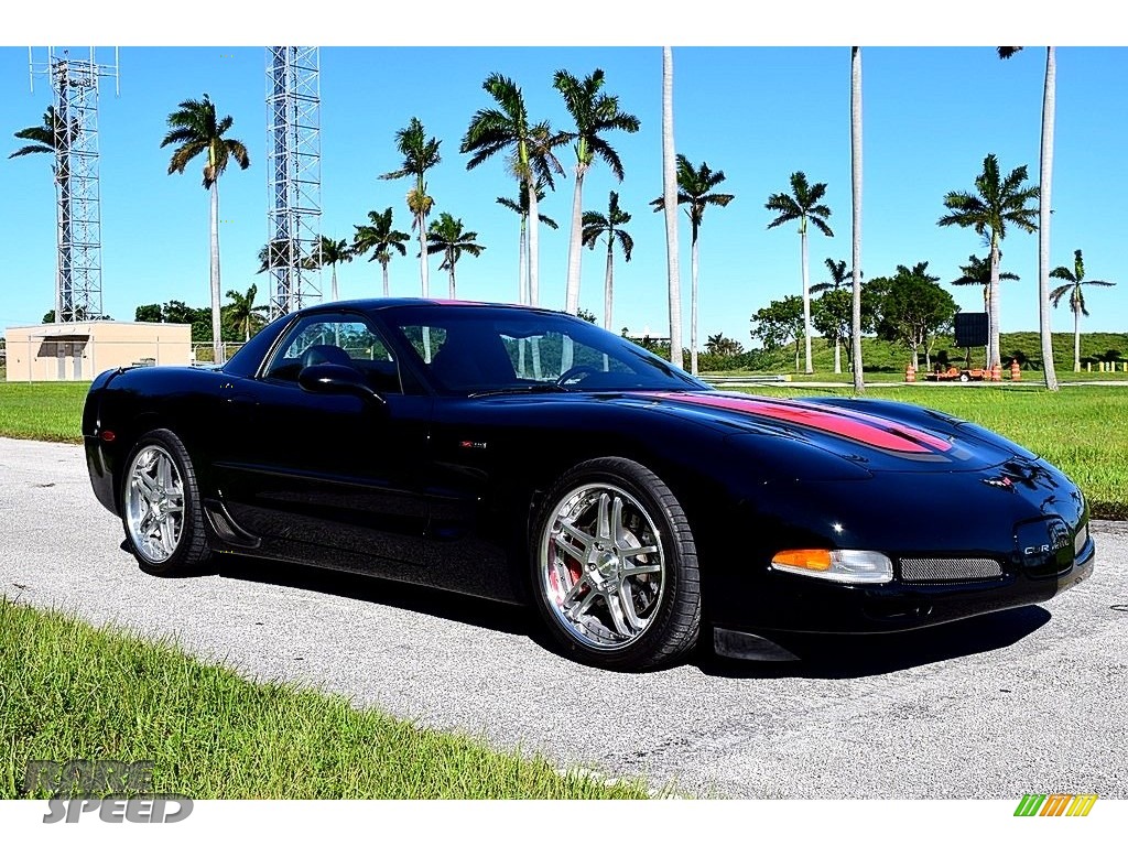 2002 Corvette Z06 - Black / Black photo #14