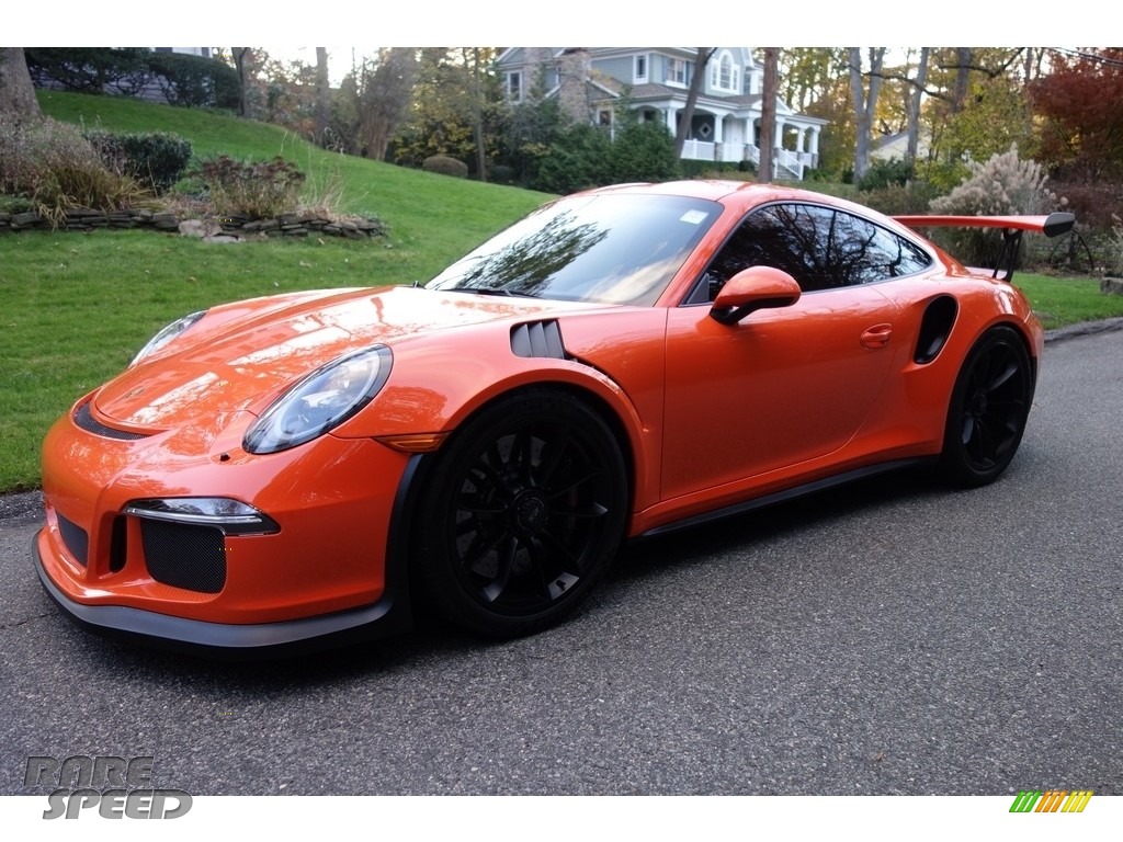 2016 911 GT3 RS - Gulf Orange, Paint to Sample / Black/Lava Orange photo #1