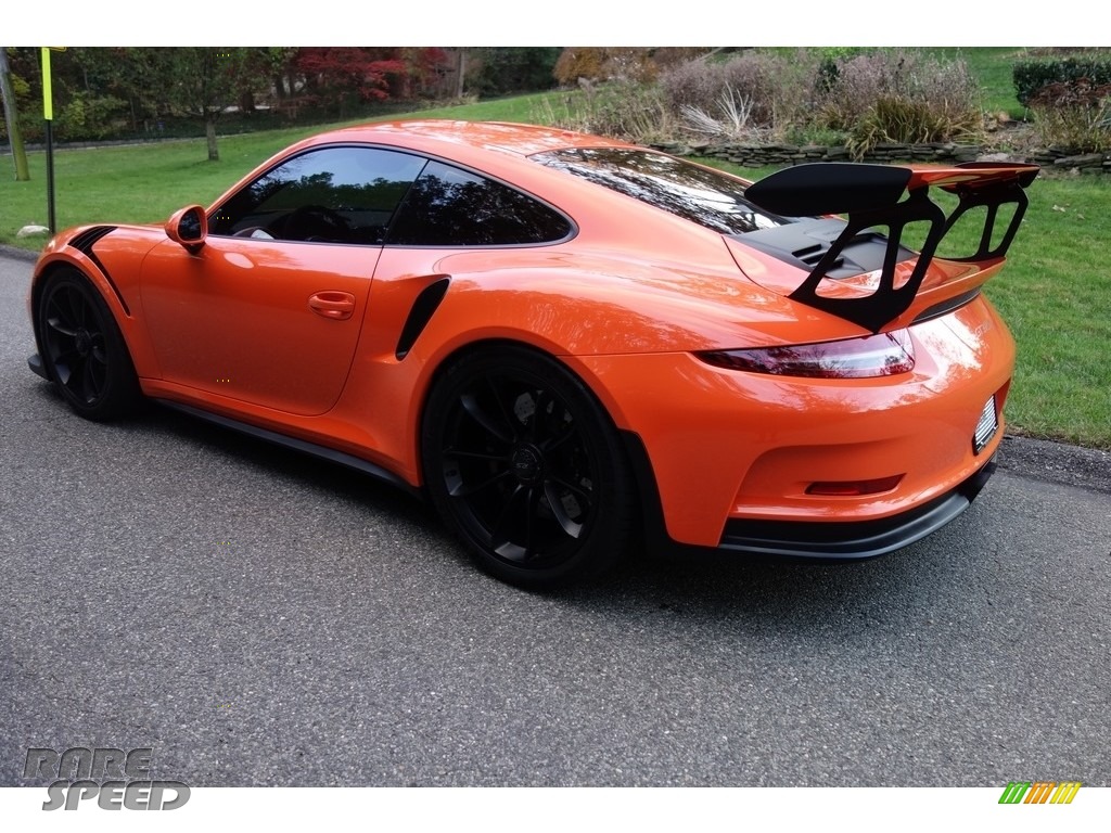 2016 911 GT3 RS - Gulf Orange, Paint to Sample / Black/Lava Orange photo #4