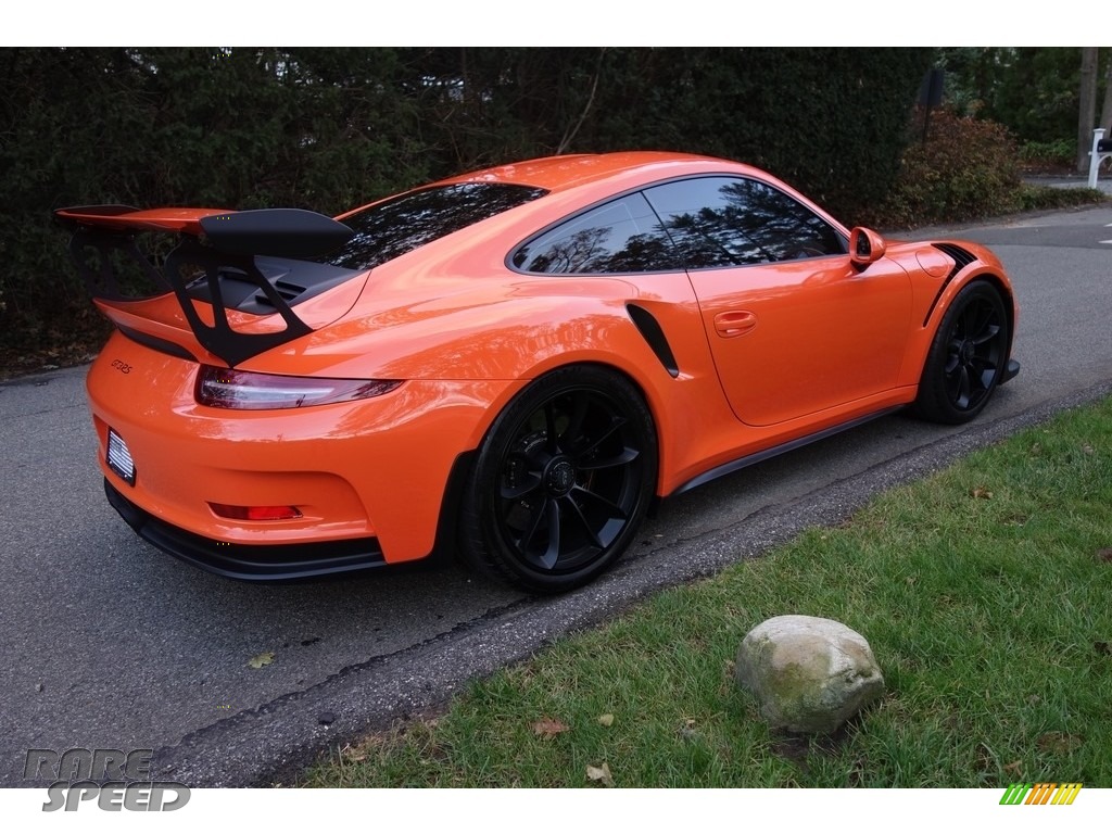 2016 911 GT3 RS - Gulf Orange, Paint to Sample / Black/Lava Orange photo #6