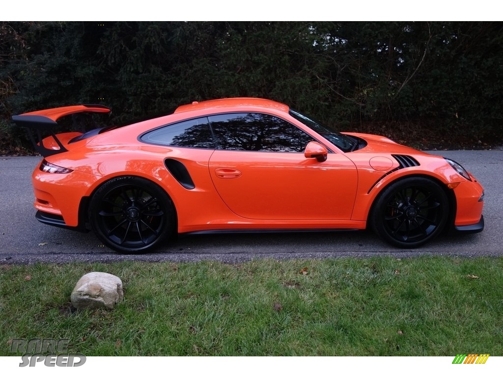 2016 911 GT3 RS - Gulf Orange, Paint to Sample / Black/Lava Orange photo #7