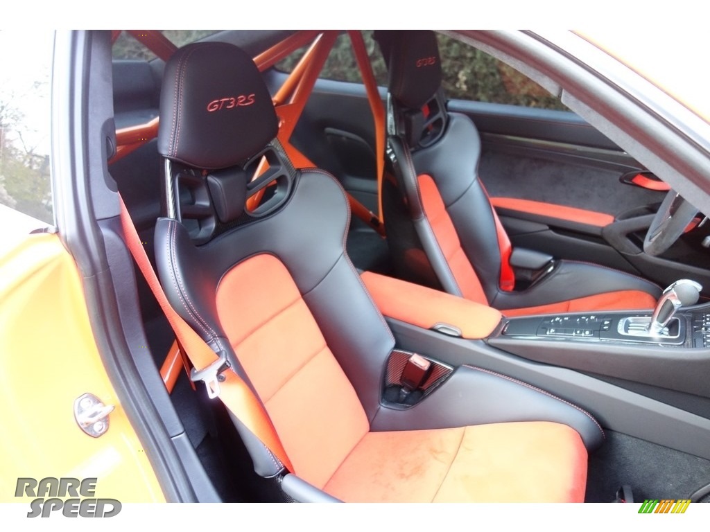 2016 911 GT3 RS - Gulf Orange, Paint to Sample / Black/Lava Orange photo #18