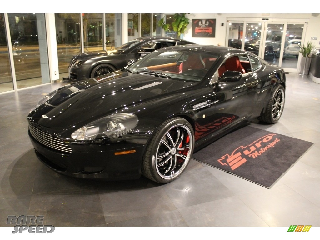 2005 DB9 Coupe - Jet Black / Red Fox photo #1